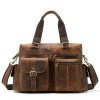 15.6 inch Laptop Bag Brown Leather