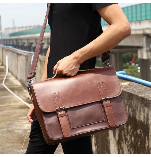 Leather Laptop Messenger Bag 15 inch