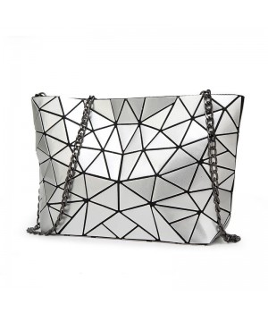 Holographic Leather Shoulder Bag