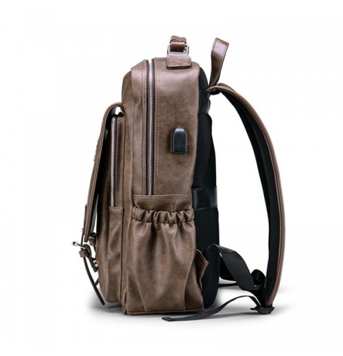 Leather 15 inch Laptop Backpack