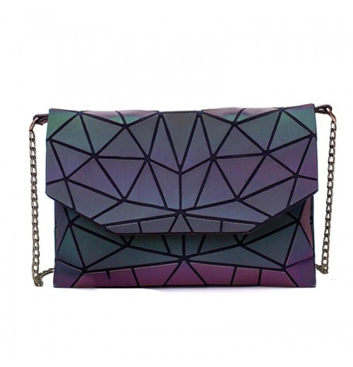 Holographic Leather Purse