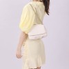 White Shoulder Bag With Chain Strap