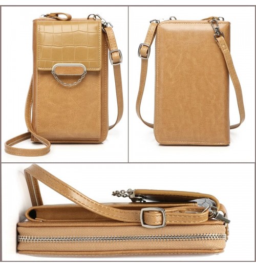 Leather Phone Pouch Crossbody