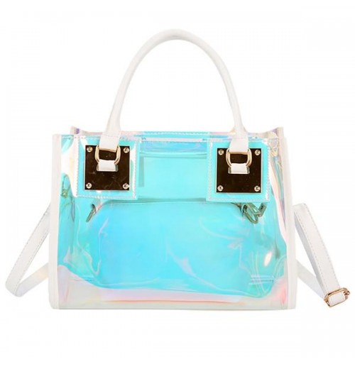 Transparent Holographic Crossbody Bag