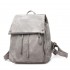 Gray Small Faye Suede Leather Backpack